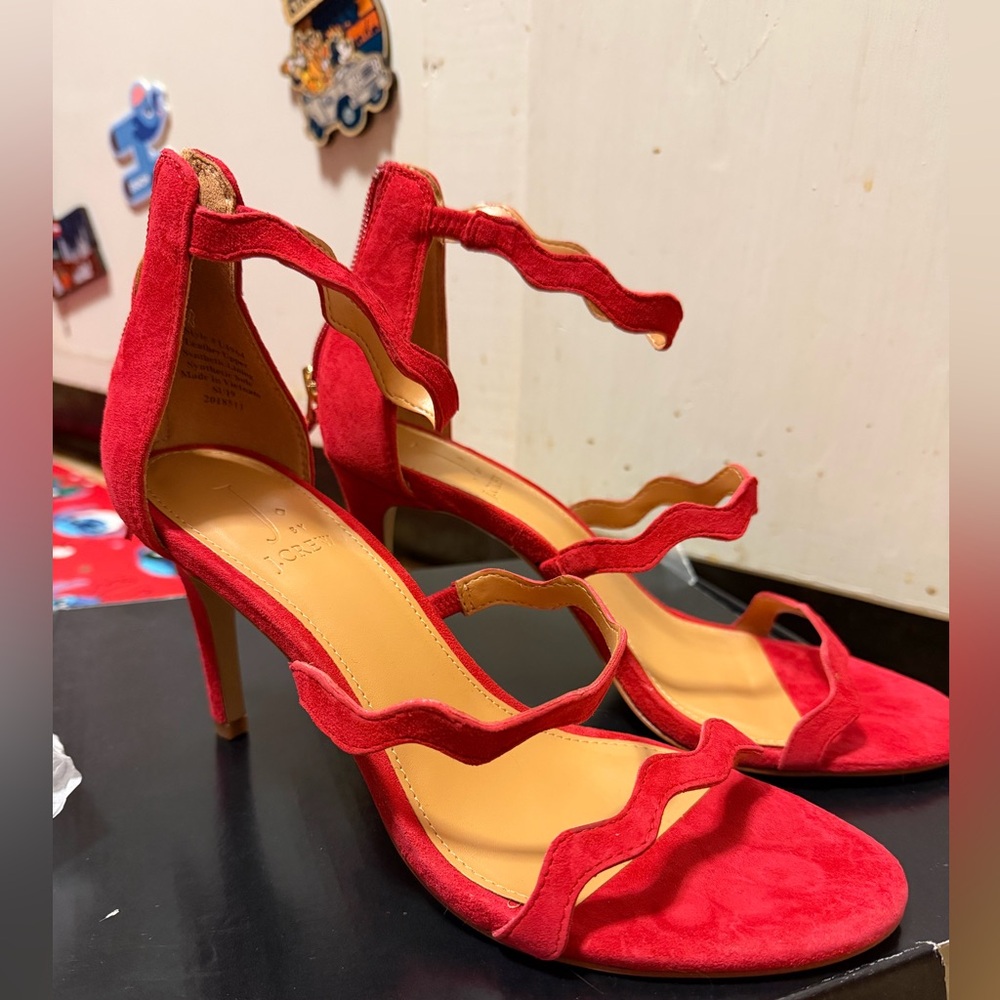 NWT J. Crew Elegant Red Women's Heels